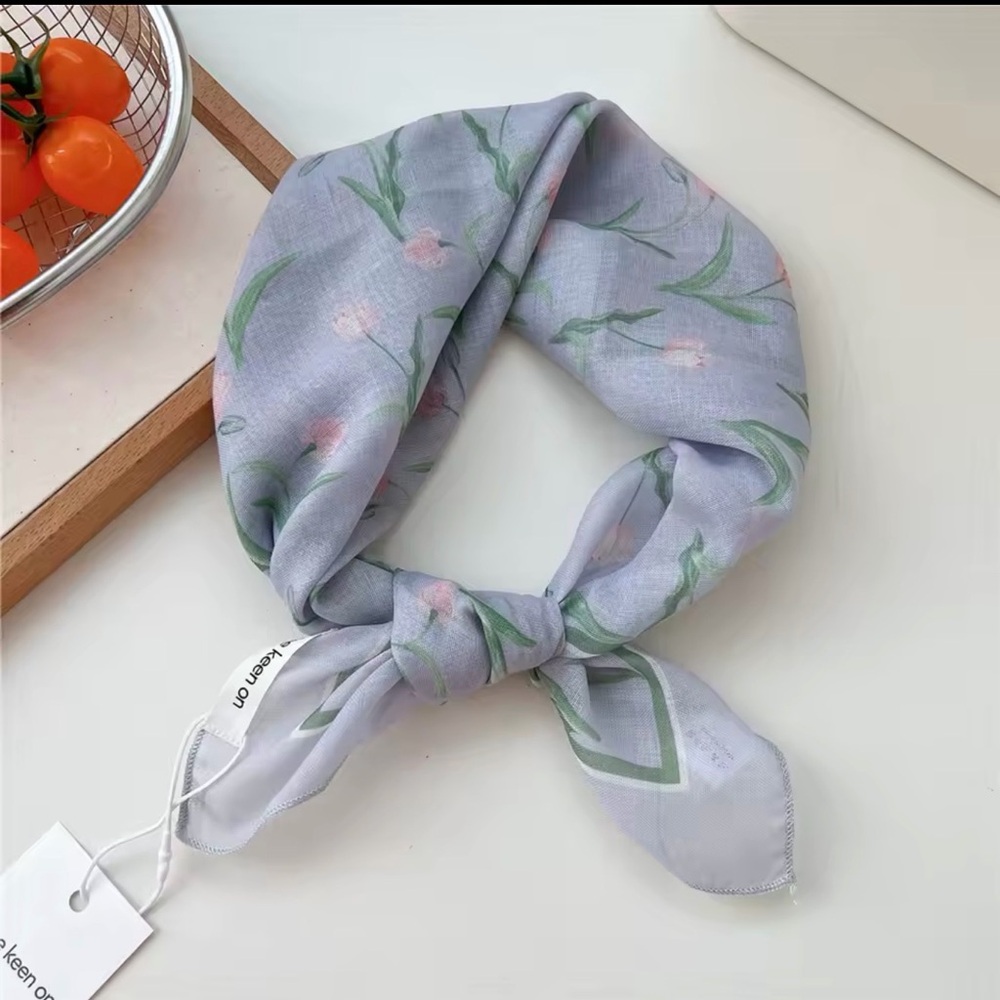 Floral Patterned Scarf